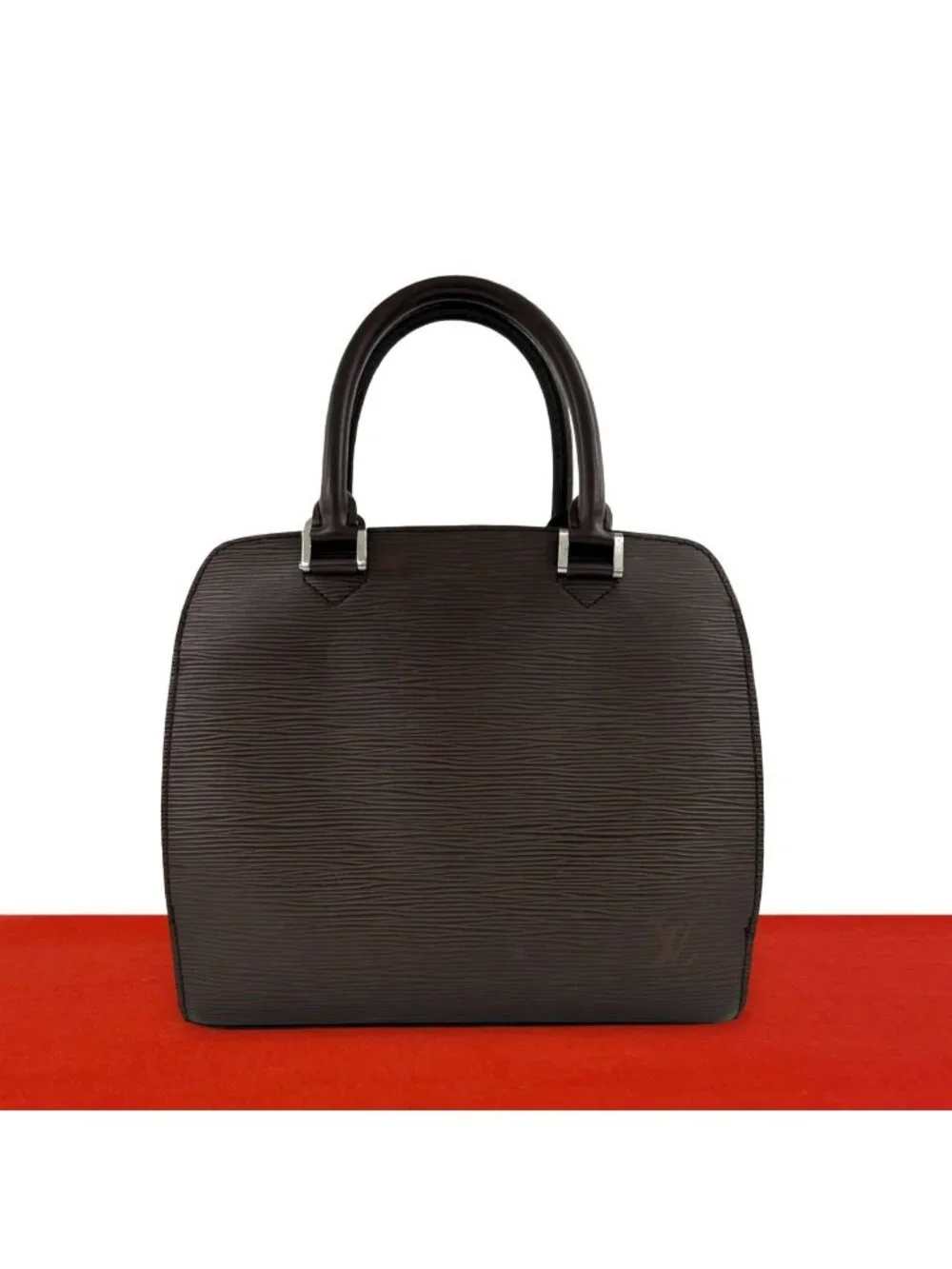 Louis Vuitton Pont Neuf Epi Leather Mini Boston Bag Mocha Brown